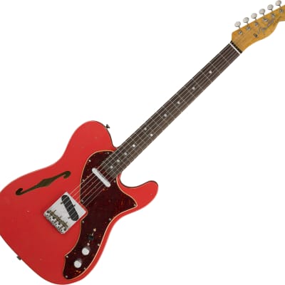 Fender Custom Shop '60s Tele Thinline Ltd - Journeyman Relic Fiesta Red image 1