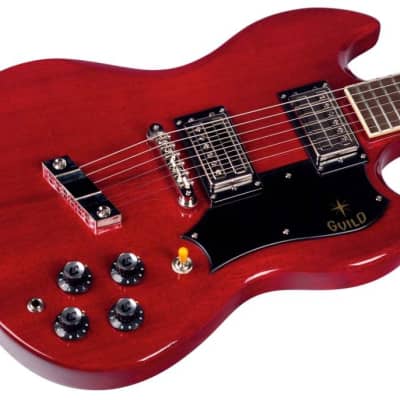 Guild S-100 Polara Cherry Red Electric Guitar image 6