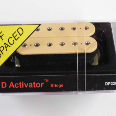 DiMarzio F-spaced D Activator Bridge Humbucker Creme W/Chrome Poles DP 220 image 1