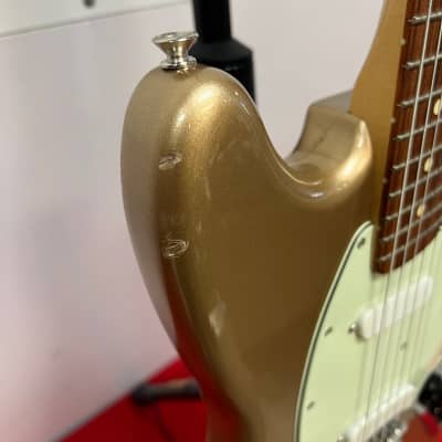Fender Mexican 75th Anniversary Mustang Electric Guitar Firemist Gold 2021 image 11