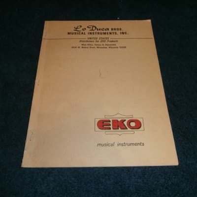 Vintage 1967 Eko Musical Instruments Catalog! Electric, Acoustic, Bass! image 1
