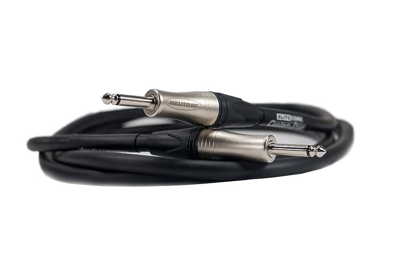 Elite Core CSS-2C 2 Conductor 12 AWG Tour Grade Speaker Cable with genuine Neutrik connectors - 2 ft / 1/4" / 1/4" image 1