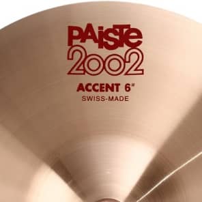 Paiste 6 inch 2002 Accent Cymbal - each image 4
