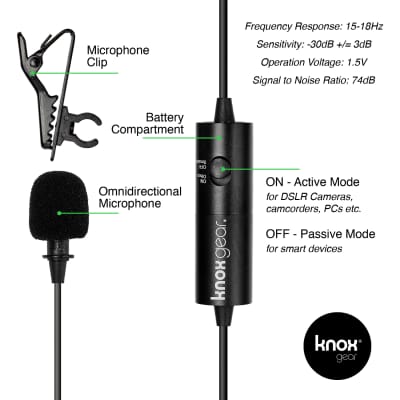 Knox Gear Clip-On Lavalier Microphone image 12