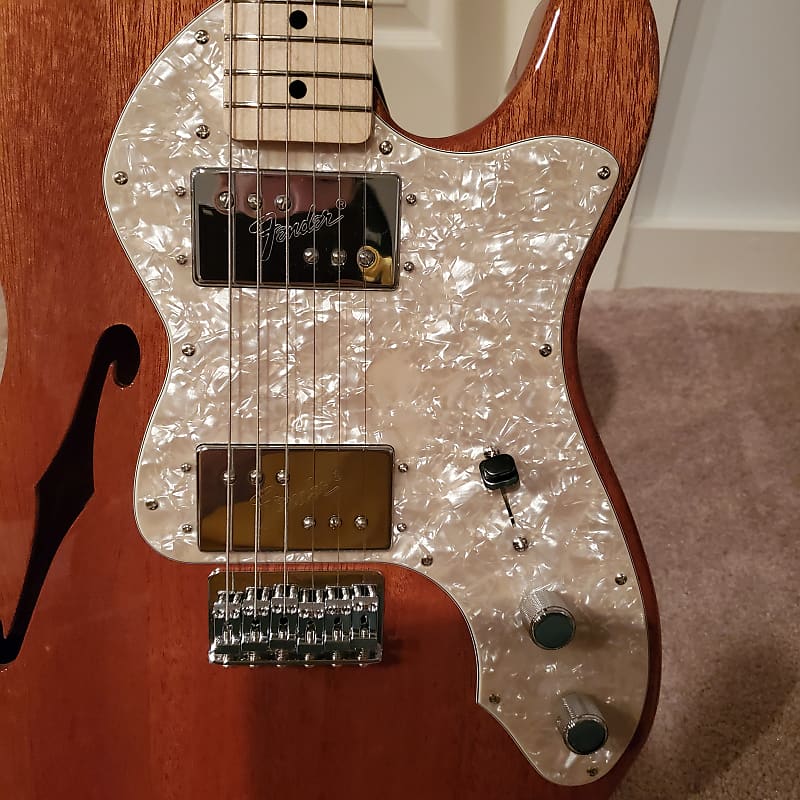 Fender MIJ Traditional '70s Telecaster Thinline 2022 Natural Mahoghany  Cunife Pickups Schaller Tuners