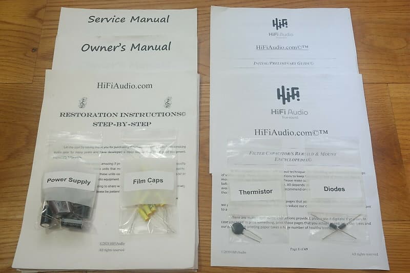 Stromberg Carlson ASR-444 restoration kit filter capacitor repair rebuild fix  			