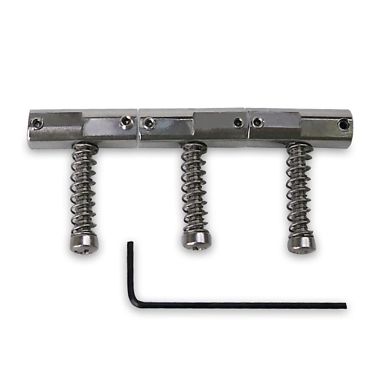 Callaham Enhanced Vintage Compensated Bridge Saddles for Tele, Stainless  Steel Nickel