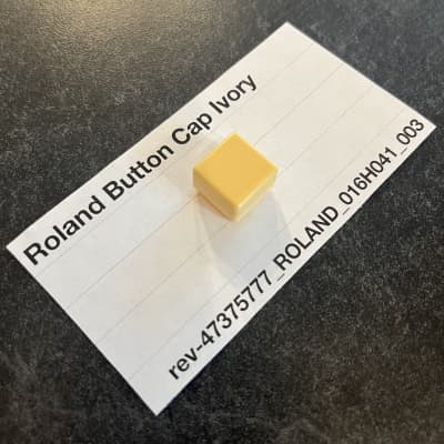 ORIGINAL Roland Ivory Button Cap (016H041) for Juno-60, JSQ-60, MSQ-100, EP-6060, EP-11, etc