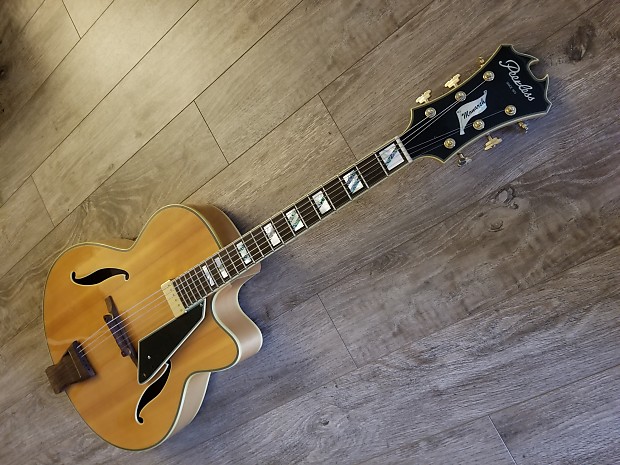高質 Peerless Jazz Hollowbody Archtop Natural Inch 17 Monarch ギター