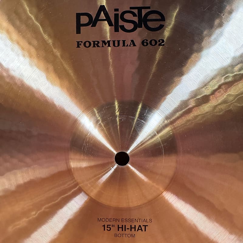 15 Paiste Formula 602 Modern Essentials Hi-Hat Cymbal Pair 1058g/1348g