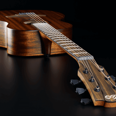Lag Travel-KAE | All Khaya Wood Acoustic / Electric Travel Guitar with Gig Bag. New with Full Warranty! image 6