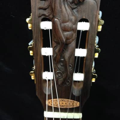 Blueberry Guitar Classical Nylon String - Hand Carved & Handmade image 4