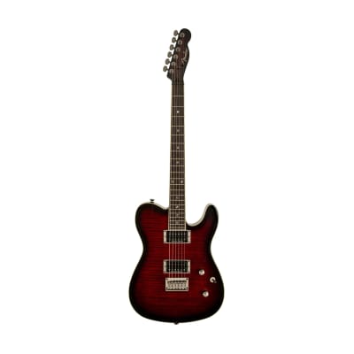 Fender Special Edition Custom Telecaster FMT HH Electric Guitar, Black Cherry Burst for sale