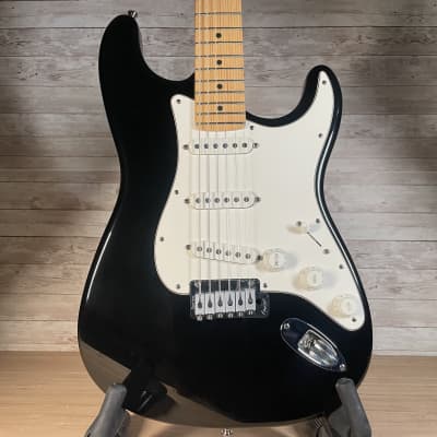 Fender American Standard Stratocaster Black/Maple 1997 - with mini Floyd Rose Bridge for sale