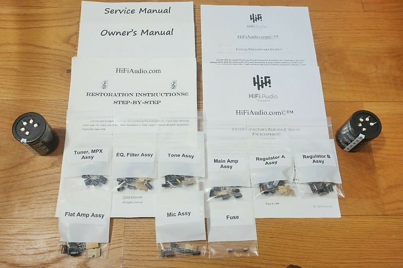 Nikko NR-1415 restoration kit filter capacitor repair rebuild fix  			