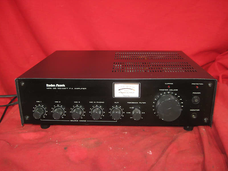 Radio Shack MPA95 watt PA mixer amplifier Serviced! Reverb