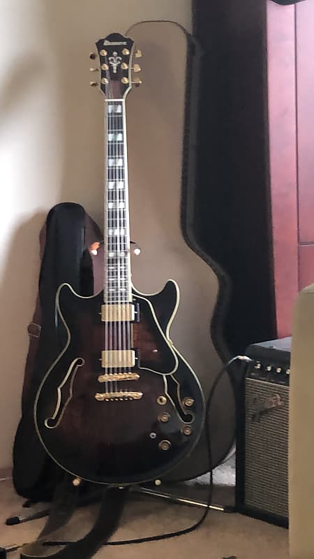Ibanez Artstar 153QA-DBS 2017 Dark Brown Sunburst semi-hollow electric guitar image 1