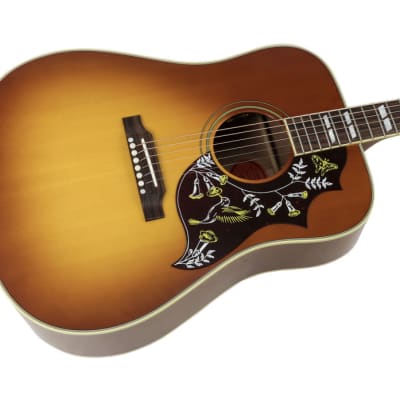 Gibson Hummingbird 2014 Quilted Maple Cherry Sunburst | Reverb