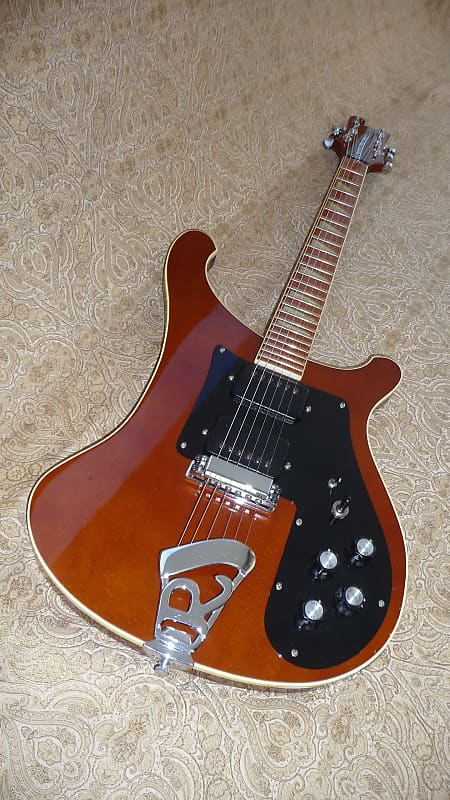 Vintage 1974 Rickenbacker 481 Guitar, Heavy Birdseye Maple, Beautiful RARE Walnut Brown Gloss Finish image 1