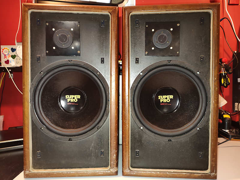 Vintage Large Advent Speakers NLA New Large Advent Loudspeakers PAIR image 1