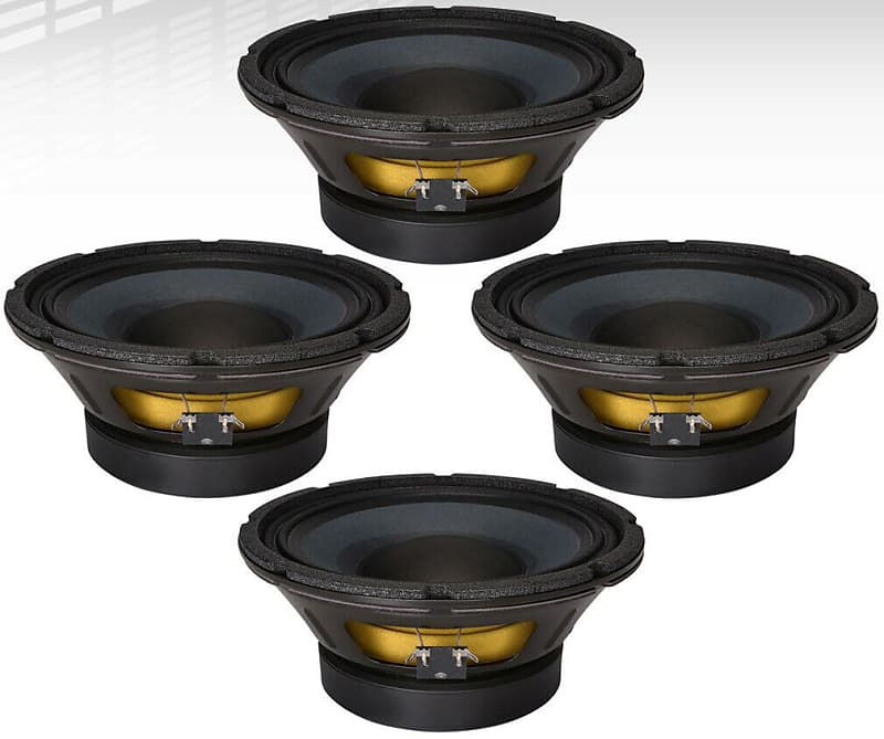 4x Eminence DELTA-10A 10" Mid-Bass Woofer 700W Midrange 8Ohm Replacement Speaker image 1