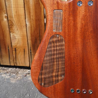 Dean USA Custom Hillsboro - Oiled Cocobolo Top 4-String Electric Bass Guitar w/  Black Tolex Case (2023) image 13