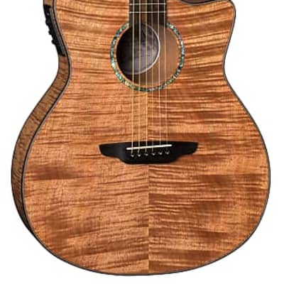 Luna High Tide Exotic Mahogany Satin Natural CAW Acoustic-Electric -Free Shipping! HT EXM GCE for sale