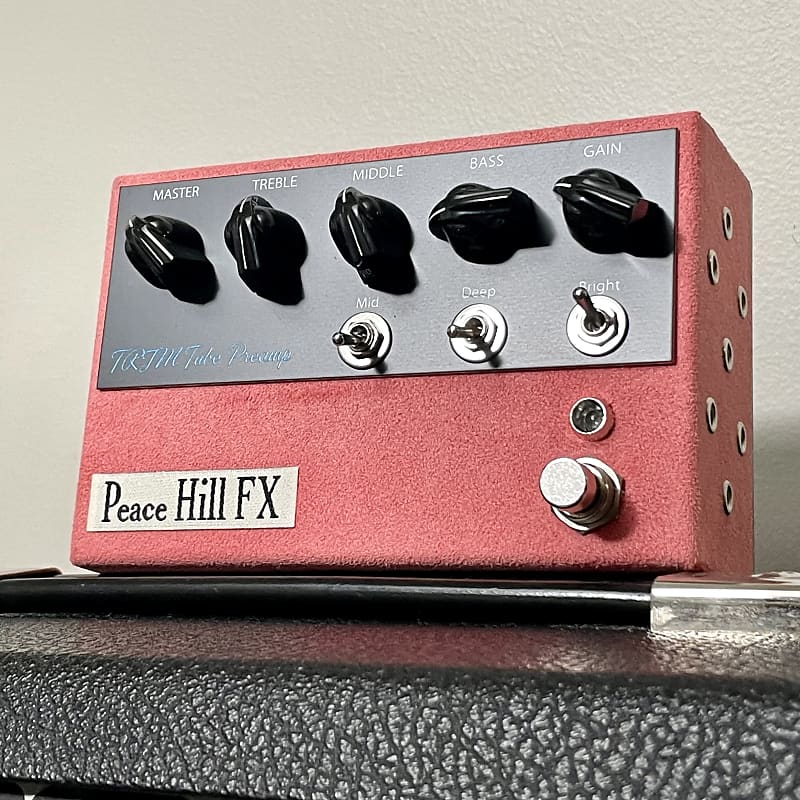 Peace Hill FX TRJM Tube Preamp w/ Footswitch - Pink Suede “Authorized  Dealer”