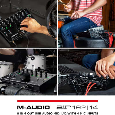 M-Audio AIR 192x14 - USB Audio Interface for Studio Recording with 8 In and 4 Out, MIDI Connectivity, and Software from MPC Beats and Ableton Live Lite image 6