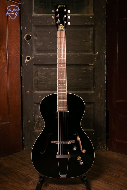 Framus Vintage 5/51 Studio - Solid Black High Polish Electric Guitar image 1