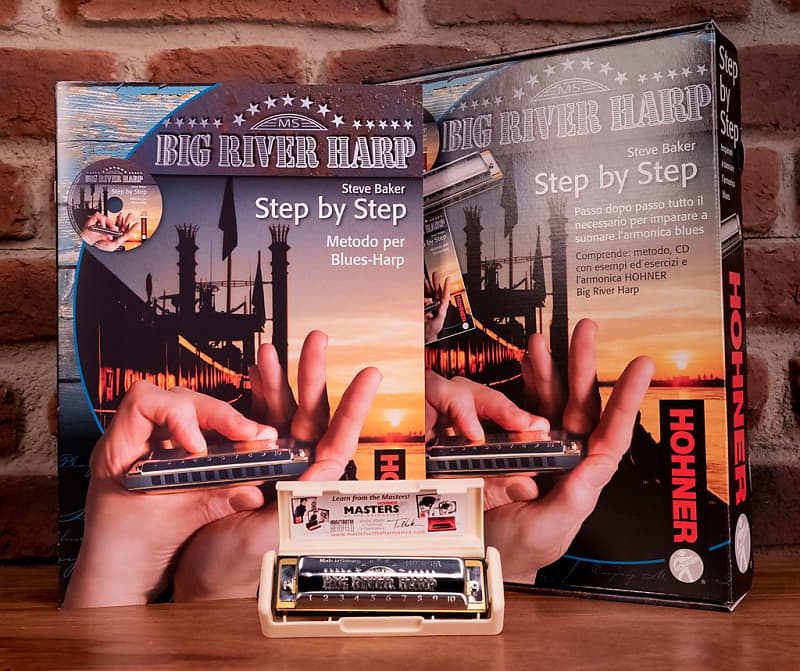 Hohner Big River Step By Step Pack: Armonica + Manuale In Italiano image 1
