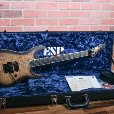 Esp USA Custom Shop M-I DX Flame Maple Top See Thru Black Burst 2024 w/OHSC image 2