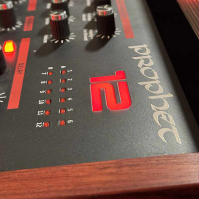 Dave Smith Instruments Prophet 12 61-Key 12-Voice Polyphonic Synthesizer 2013 - 2018 - Black with Wood Sides