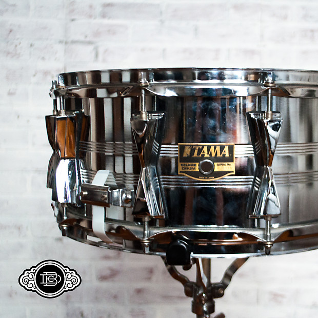 Tama Granstar Seamless Steel Snare 6.5x14 bowtie lug artstar vintage drum