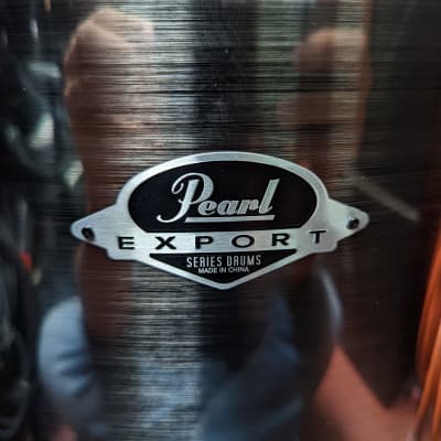 Near New! Pearl Export 16 X 18" Stainless Steel Look Floor Tom - Looks & Sounds Excellent! image 2