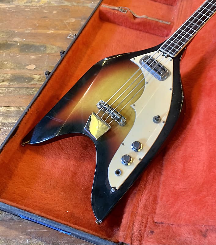 EKO Rokes bass guitar c 1965 Sunburst original vintage Vox | Reverb