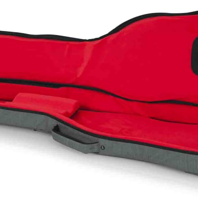 Gator Cases GT-BASS-GRY Transit Series Bass Guitar Gig Bag with Light Grey Exterior image 3
