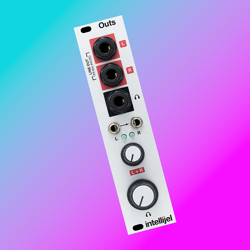 Intellijel Outs BRAND NEW Stereo Line Out / Headphones Eurorack Synth Module - White image 1