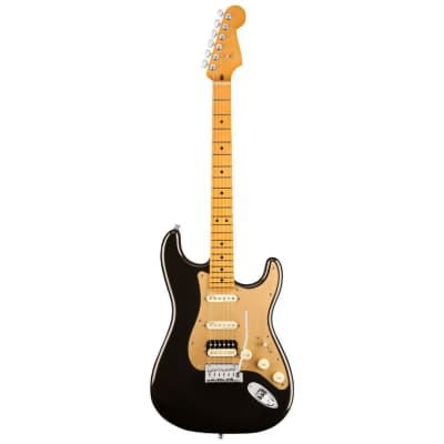 Fender American Ultra Stratocaster HSS 6-String Right-Handed Electric Guitar with Alder Body and Maple Fingerboard (Texas Tea)