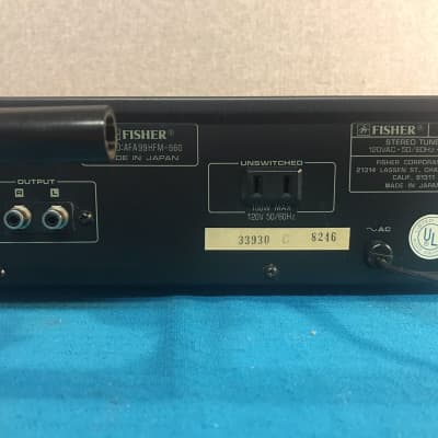 Vintage Fisher FM-660 AM/FM Synthesized Stereo Tuner Tested & Working - Japan image 7