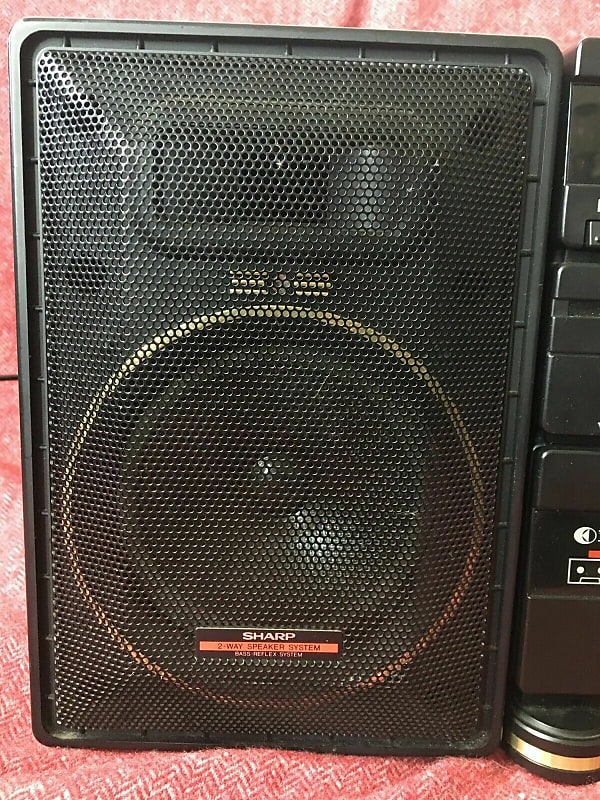 Sharp WF-CD77H vintage Ghettoblaster Boombox tape CD radio