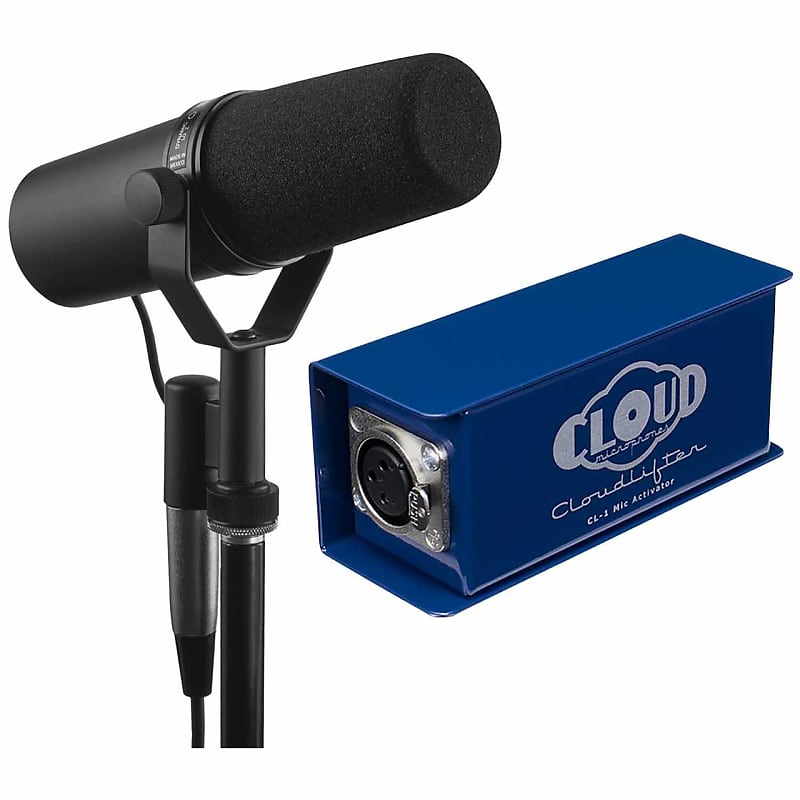 Shure SM7B w/ Cloudlifter CL-1 + 2 10 Ft Microphone Cable