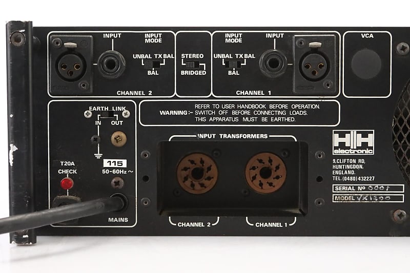 HH electronic パワーアンプ VX-200 MOS-FET HH V200 MOSFET Amp (HSR Mar 84)