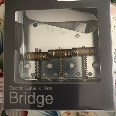 Gotoh BS-TC1S Tele Bridge with 3 “In Tune” Brass Saddles - Chrome - Free Shipping in CONUS! image 1