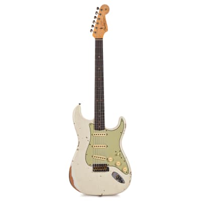 Fender Custom Shop Limited Edition 1964 L-Series Stratocaster Heavy Relic Aged Olympic White (Serial #L11424) image 4