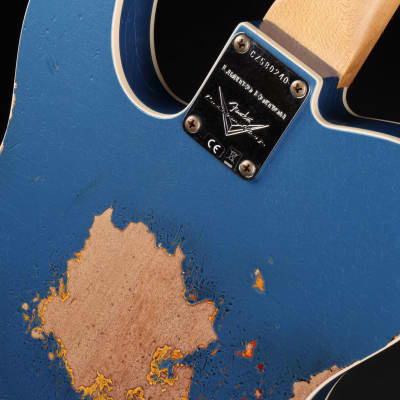 Fender Custom Shop LTD 60 Telecaster Custom Heavy Relic - Aged Lake Placid Blue over Chocolate 3-Color Sunburst image 10