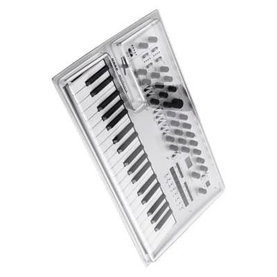 Decksaver Korg Robust Durable Polycarbonate Impact-Resistant Minilogue and Minilogue XD, and Minilogue Bass Synthesizers Cover with control Knobs, Buttons, and Sliders Cutouts image 2