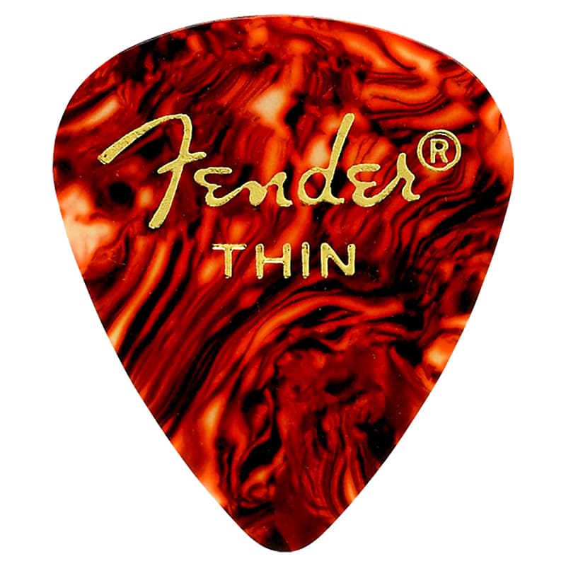 Fender 351 Shape Thin Classic Pick, 12-Pack image 1