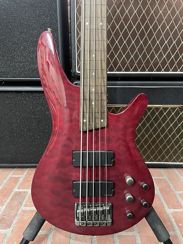 Ibanez SRA505 5 String Bass Fretless Conversion image 1