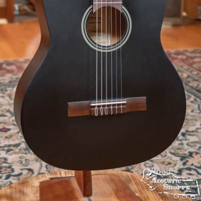 Ortega RST5MBK Student Series Spruce/Catalpa Black Top Nylon String Guitar #0905 image 4